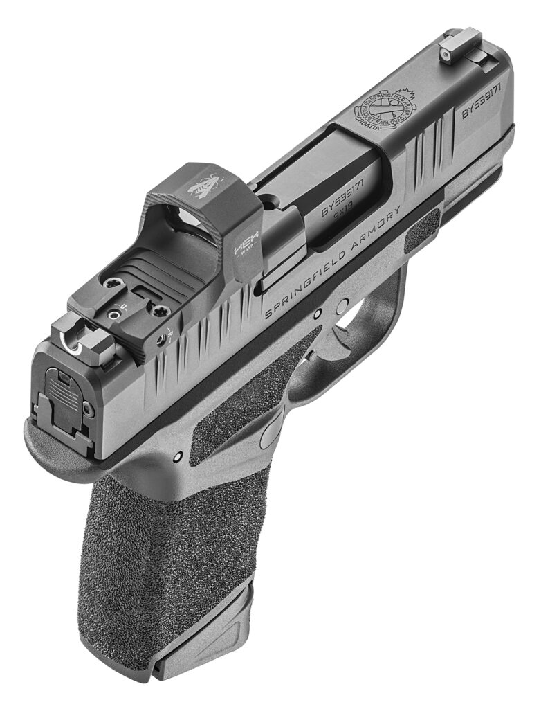 Springfield Armory Hellcat 3″ W/ HEX WASP Optic Obsidian Defense