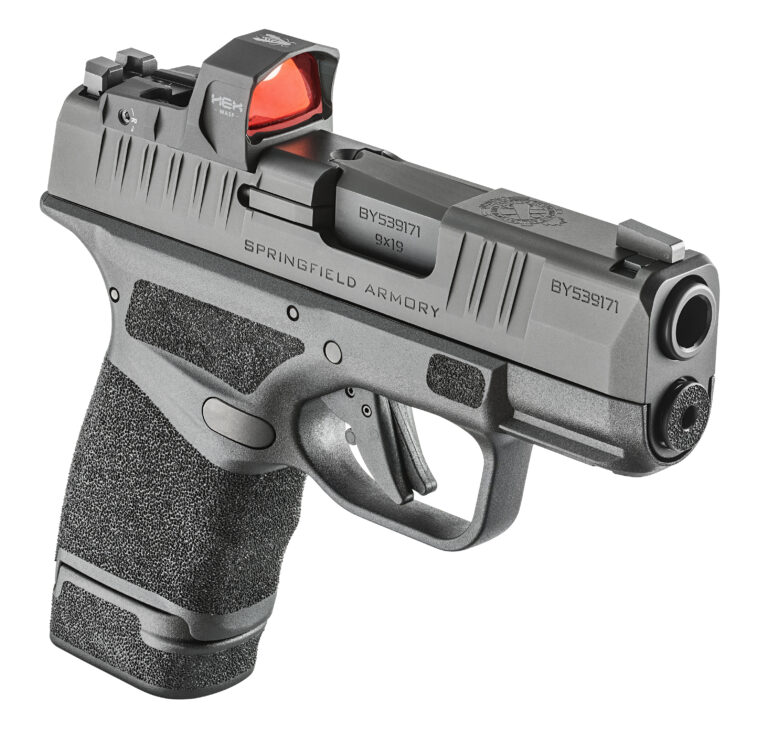 Springfield Armory Hellcat 3″ W/ HEX WASP Optic Obsidian Defense